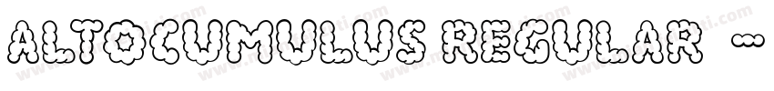 Altocumulus Regular字体字体转换